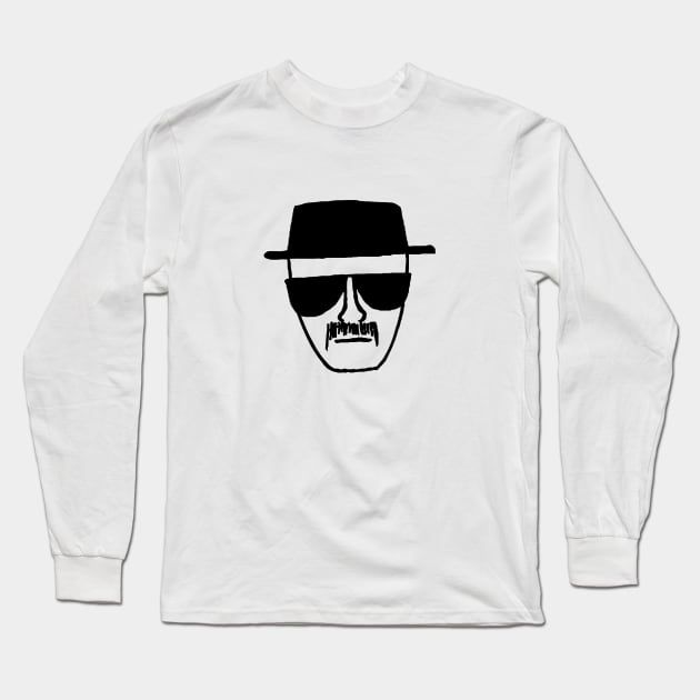 Heisenberg sketch Long Sleeve T-Shirt by Masterpopmind